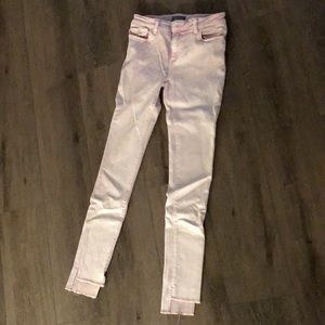 Girls DL1961 Chloe pink skinny jeans size 14
